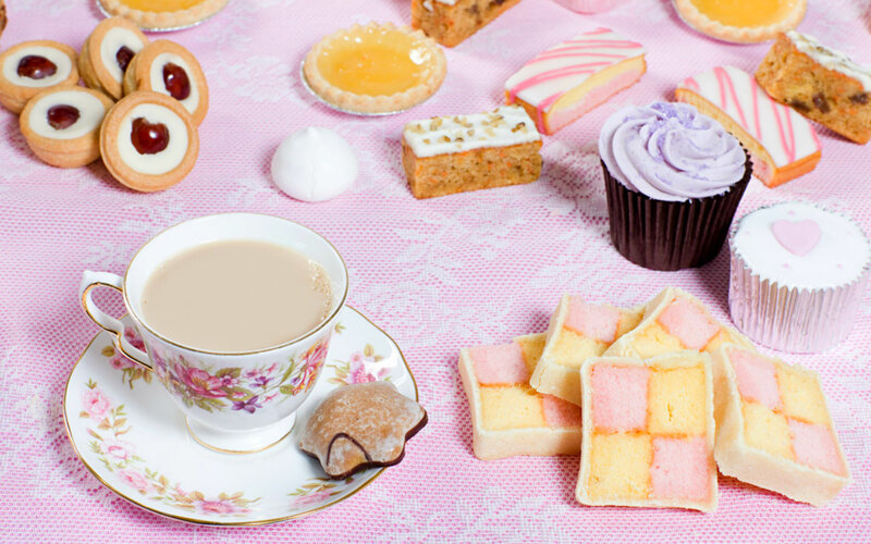 Tea and Pastries — Pink
