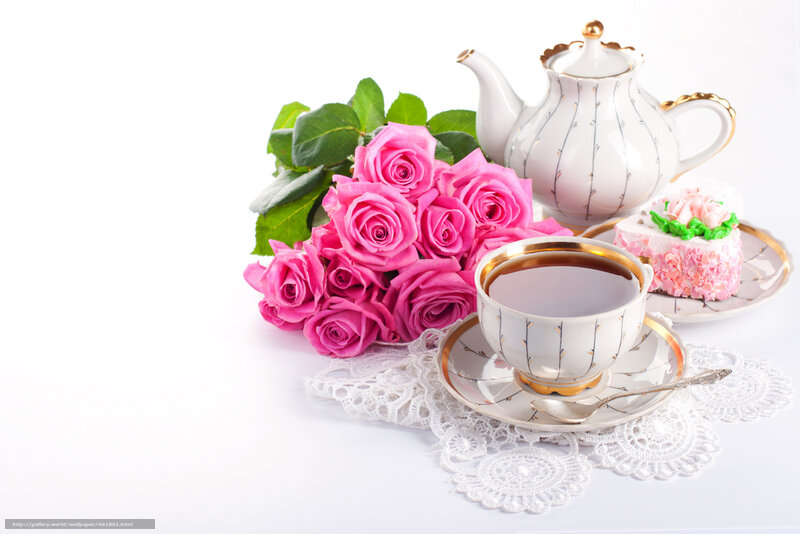 Tea and roses arrangement
