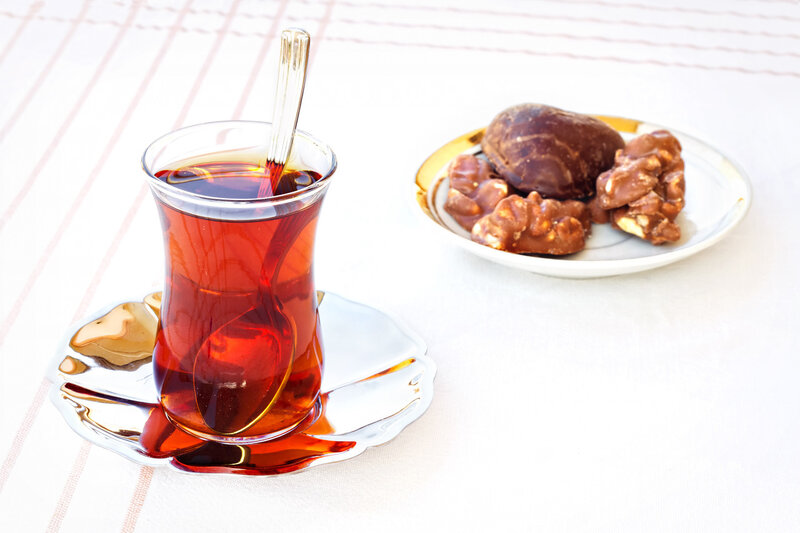 Tea and Sweets on Table