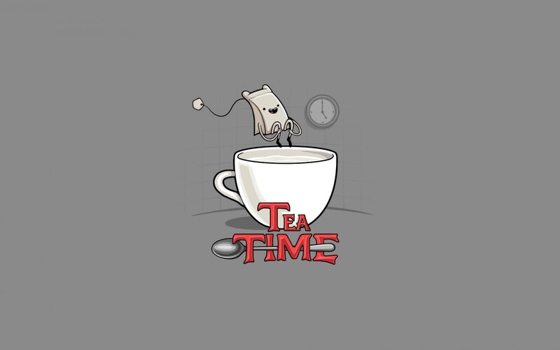 Tea Bag Character — Gray