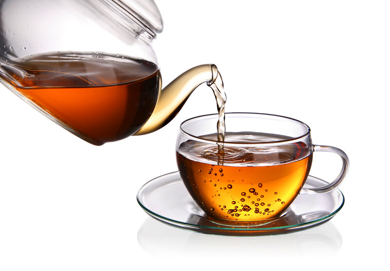 Tea Being Poured — Brown, Calm, Photograph