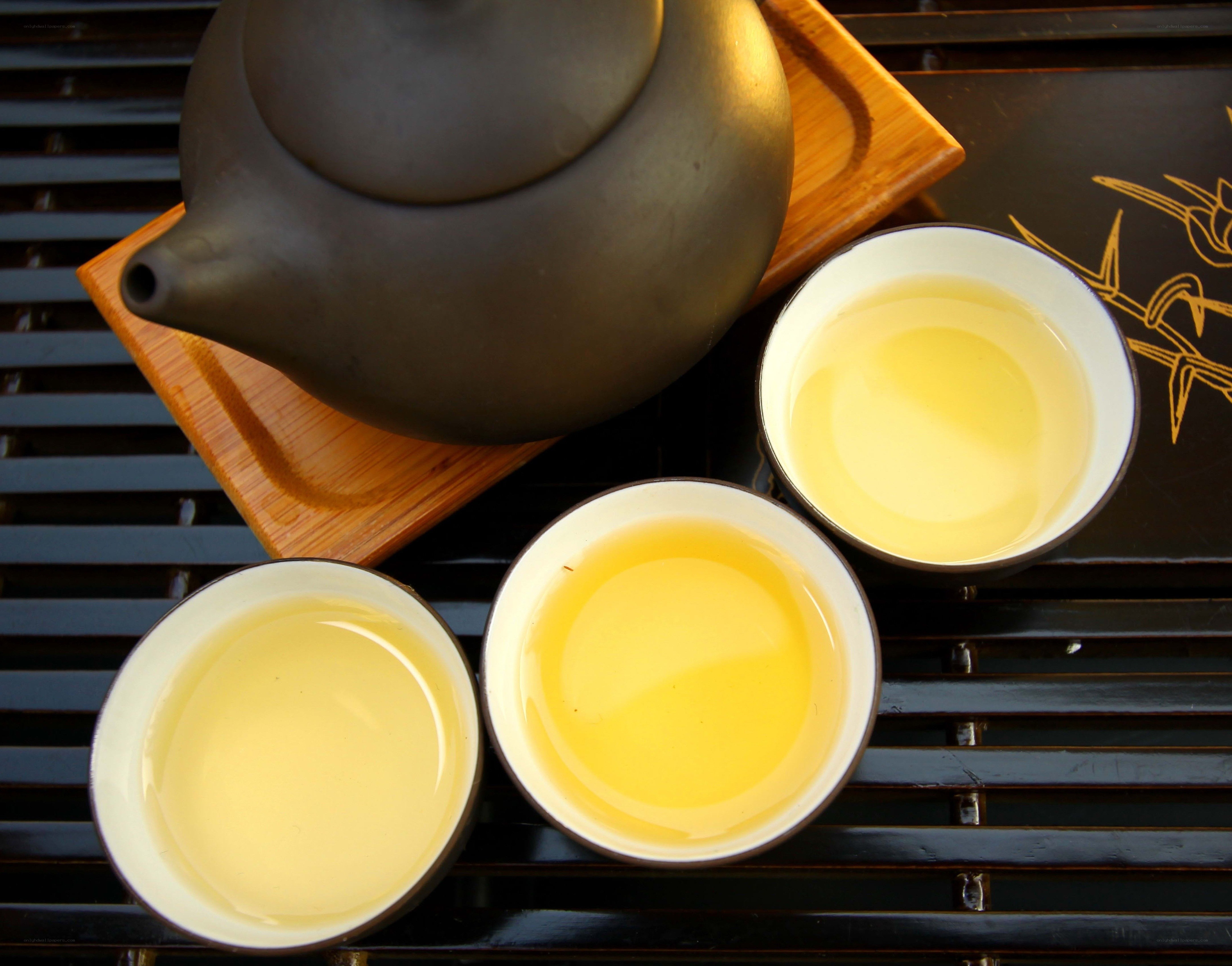 Tea ceremony setup