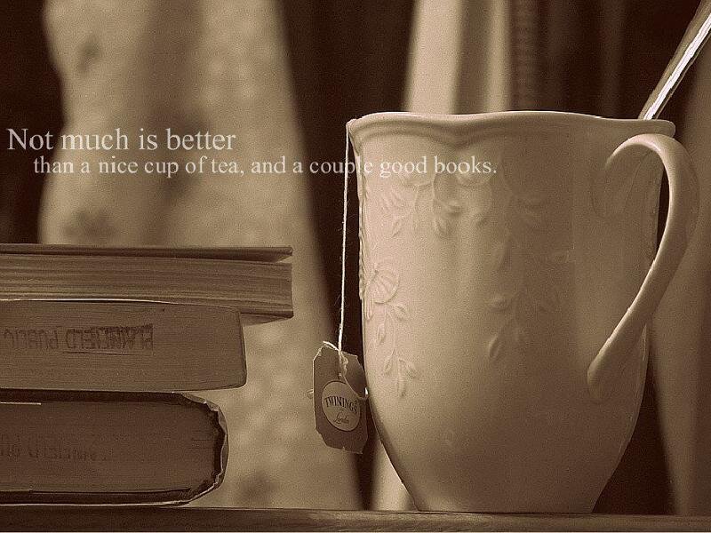 Tea Cup and Books