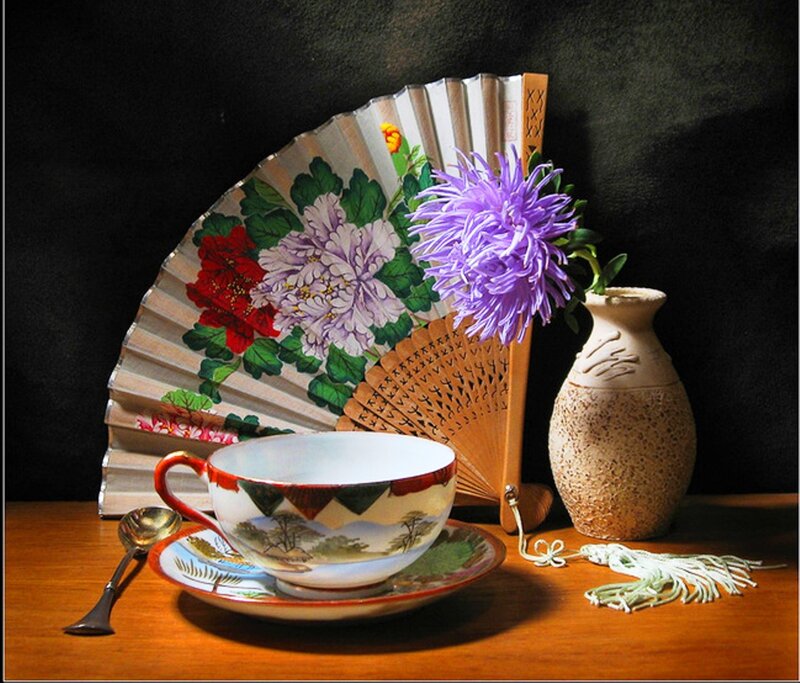 Tea Cup and Fan