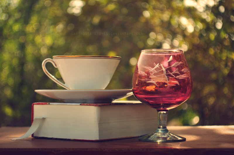 Tea Cup and Glass — White