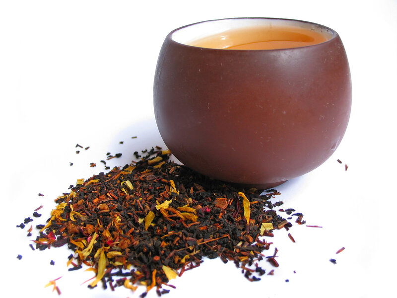 Tea Cup and Loose Tea