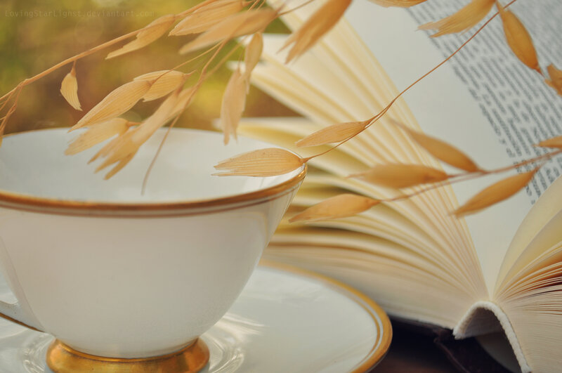 Tea Cup and Open Book