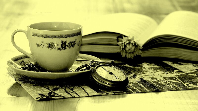 Tea Cup and Pocket Watch