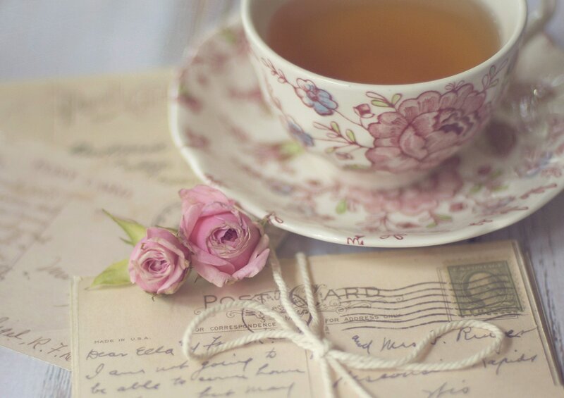 Tea Cup and Postcards