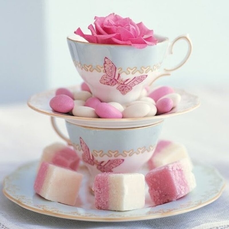 Tea Cup Candy Display