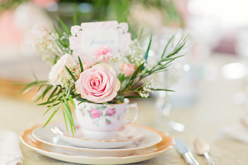 Tea Cup Floral Arrangement