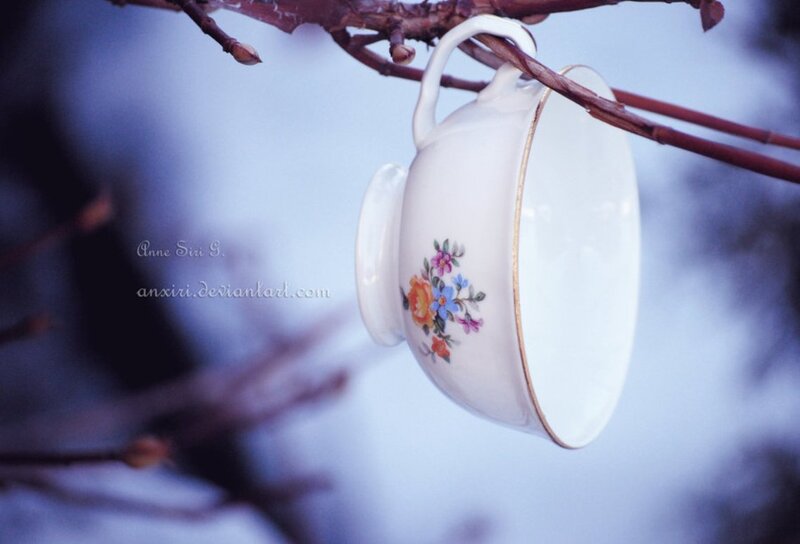 Tea Cup on Branch