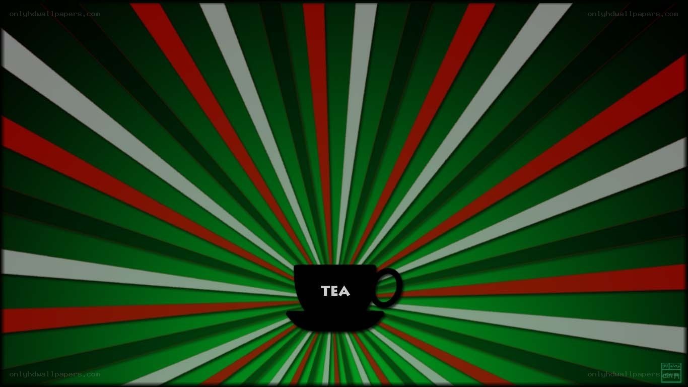 Tea cup on colorful background