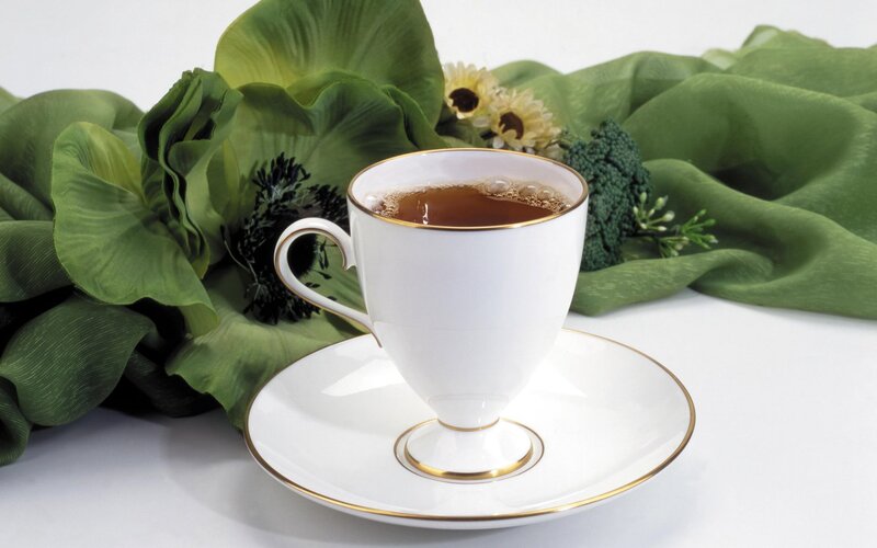 Tea Cup on Saucer — White, Serene