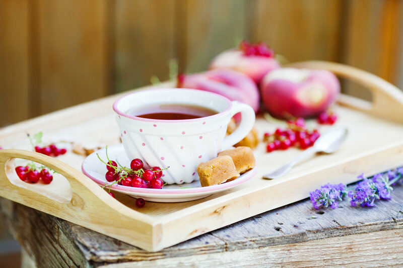 Tea Cup on Tray