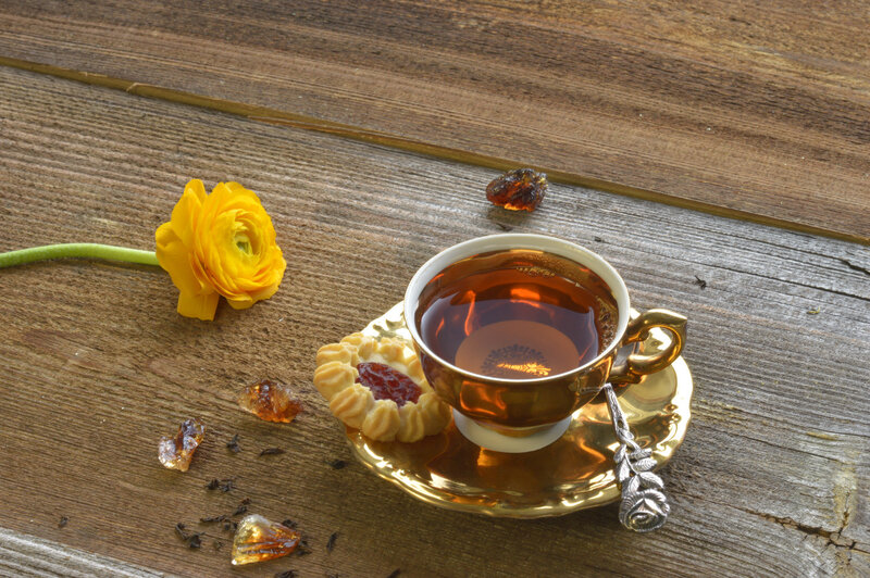 Tea Cup on Wood
