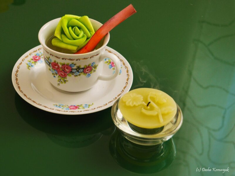 Tea Cup with Candle