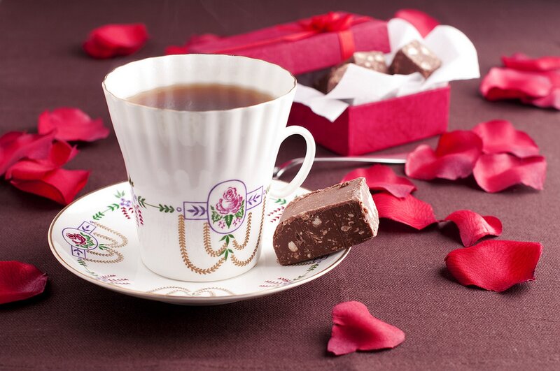 Tea Cup with Chocolate