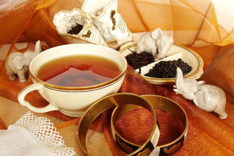 Tea Cup with Loose Leaves