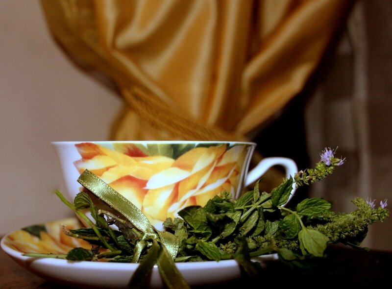 Tea Cup with Mint