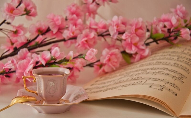 Tea Cup with Music Sheet