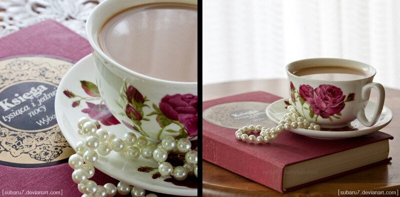 Tea Cup with Pearls