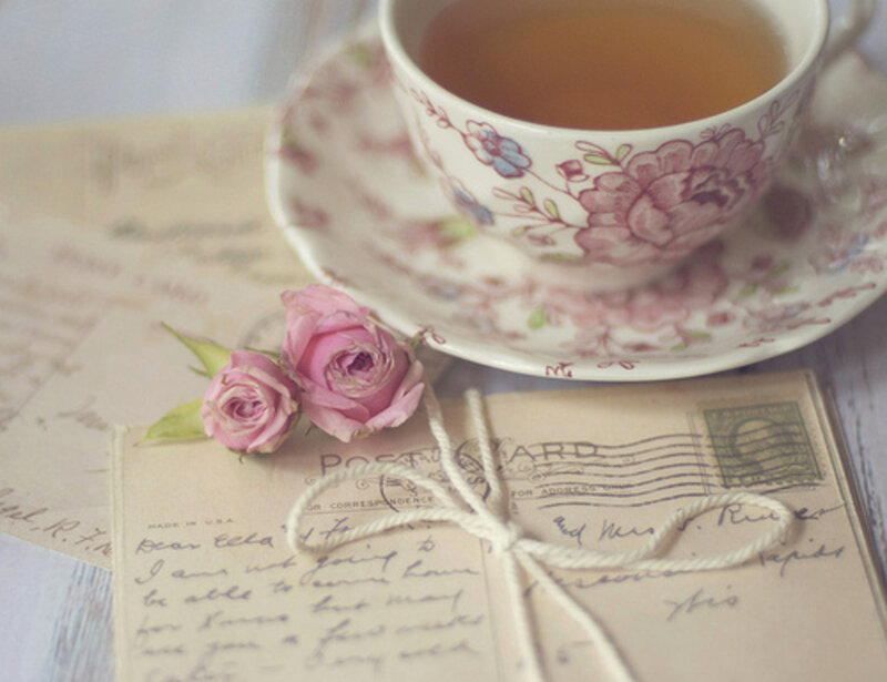 Tea Cup with Postcards