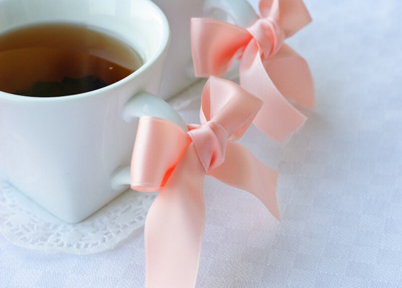 Tea Cup with Ribbons