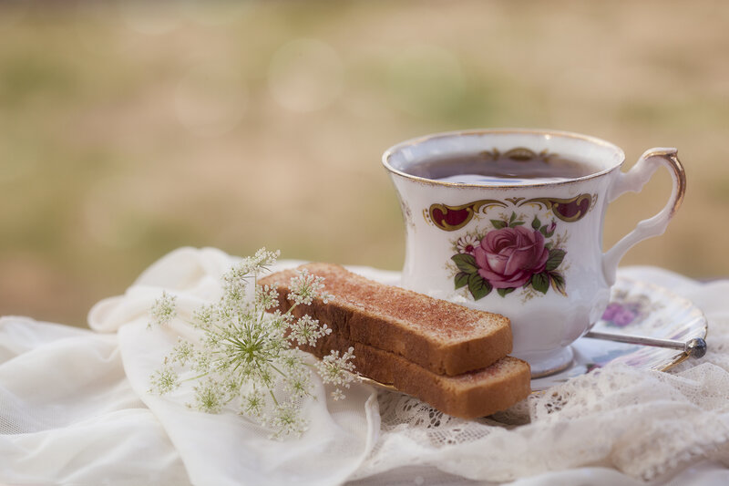 Tea Cup with Toast