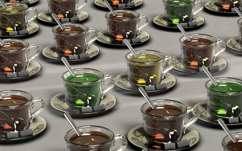 Tea Cups on Table