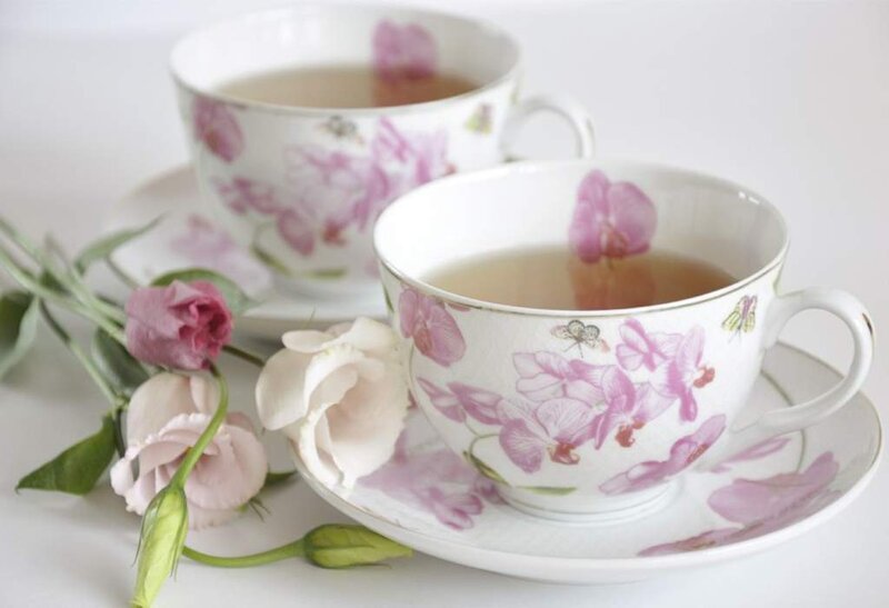 Tea Cups with Flowers
