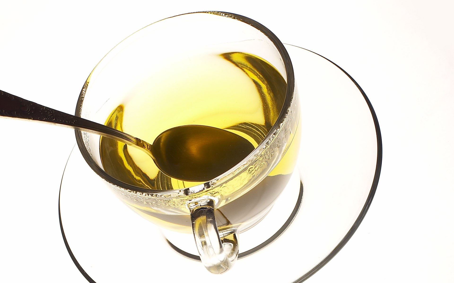 tea in a glass cup