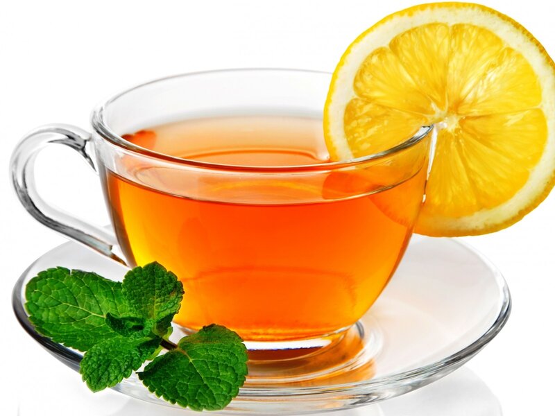 Tea in a Glass Cup — Orange
