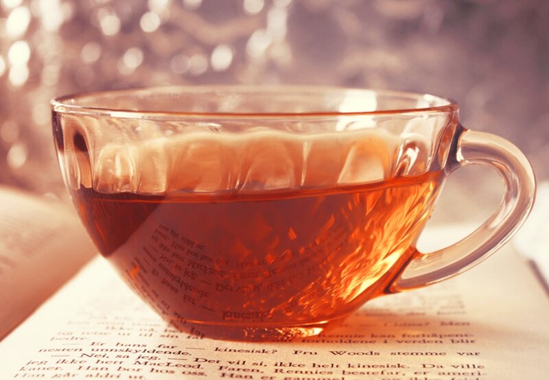 Tea in Glass Cup — Brown, Calm, Photograph