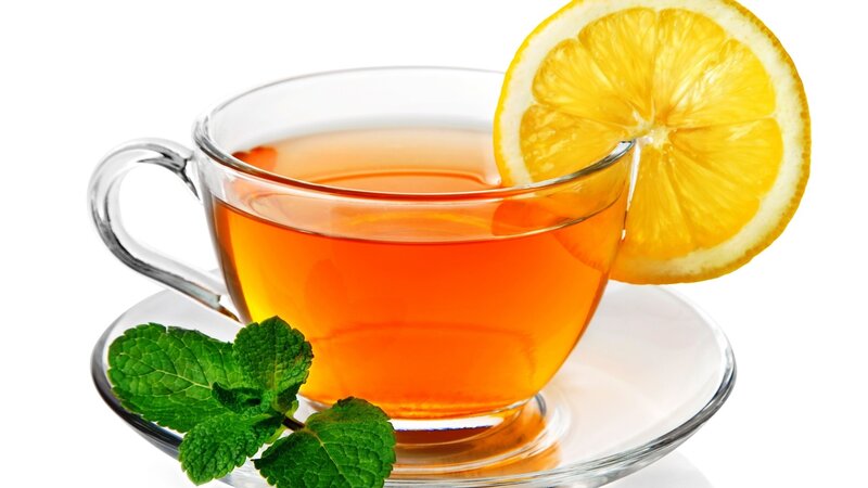 Tea in Glass Cup — Orange, Refreshing