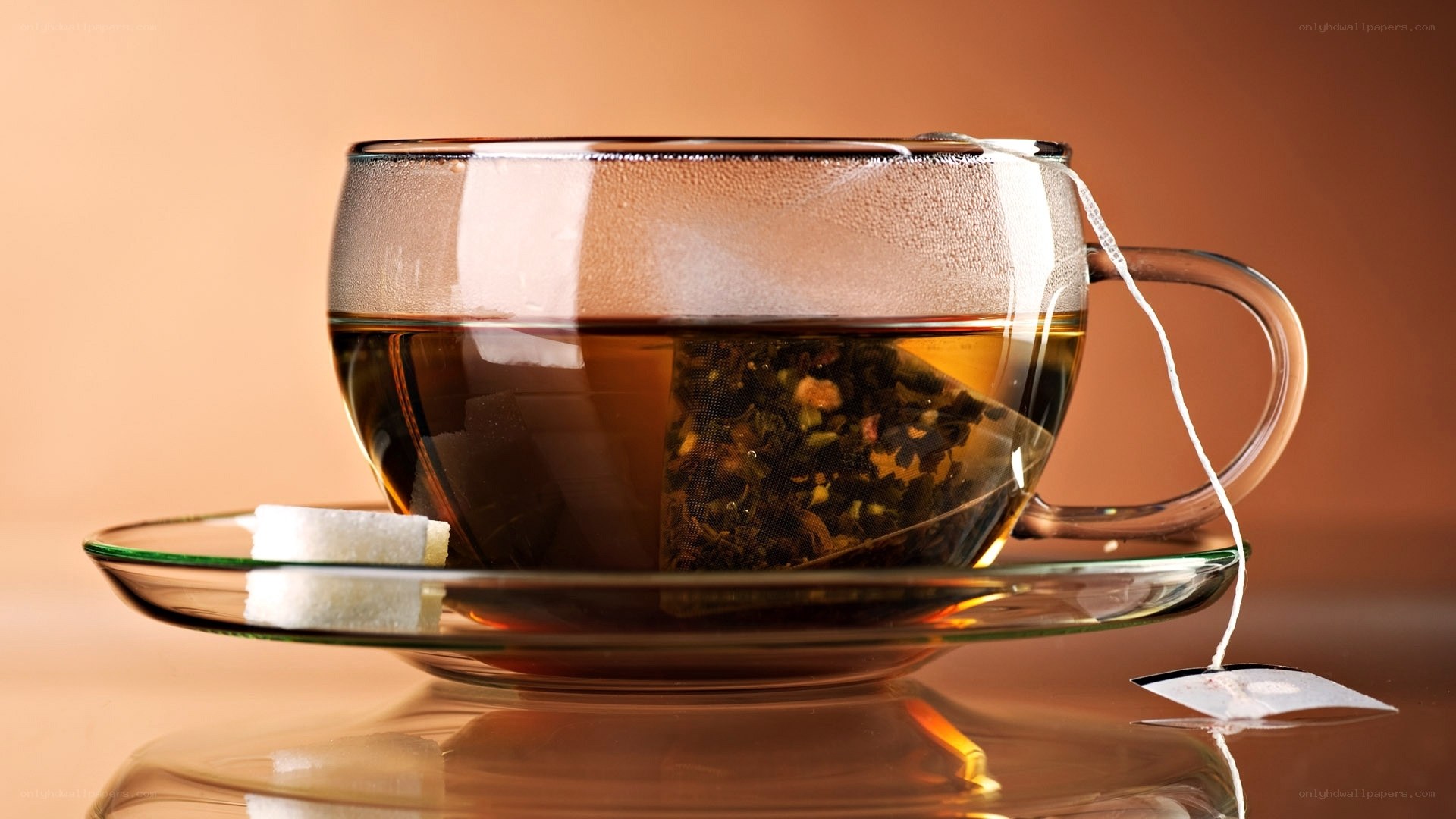 tea in glass cup