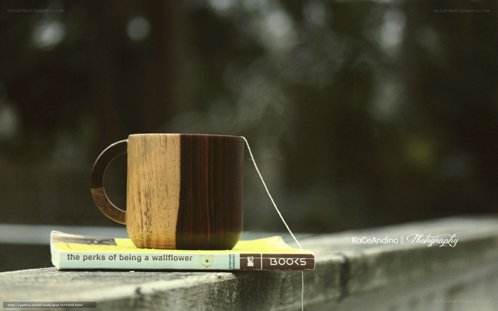 Tea mug on book