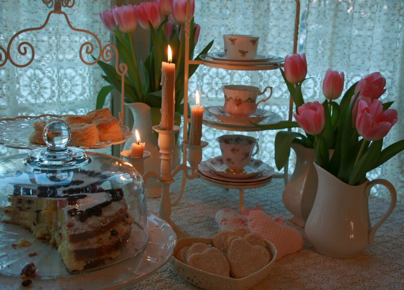 Tea Party Setup — Pink, Cozy