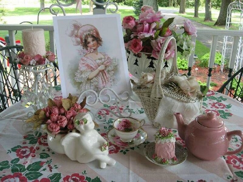 Tea Party Setup — Pink, Serene