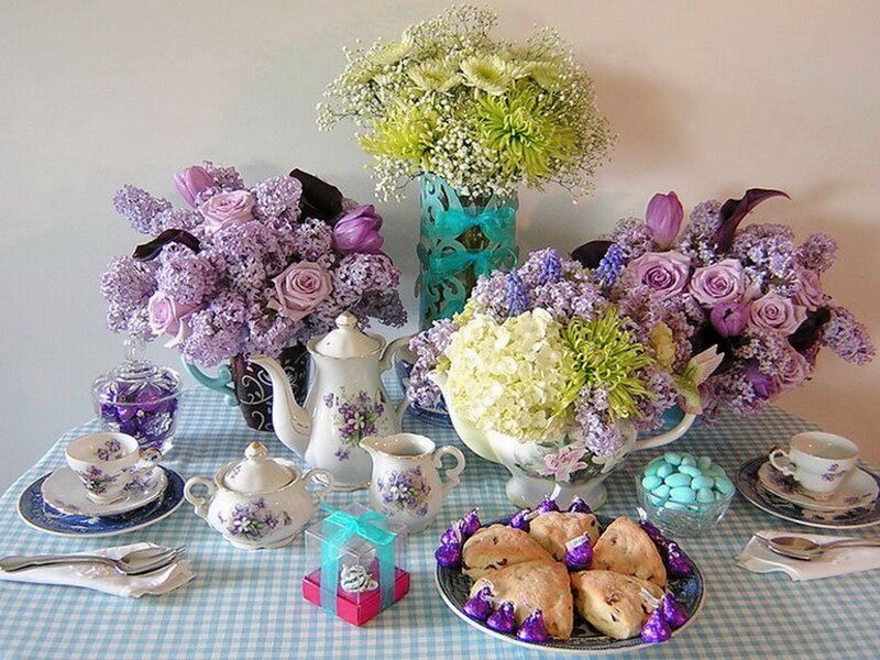 Tea Party Setup — Purple