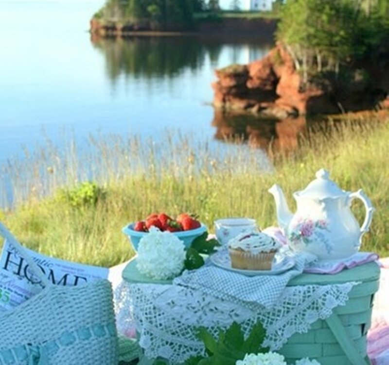 Tea Picnic by Lake