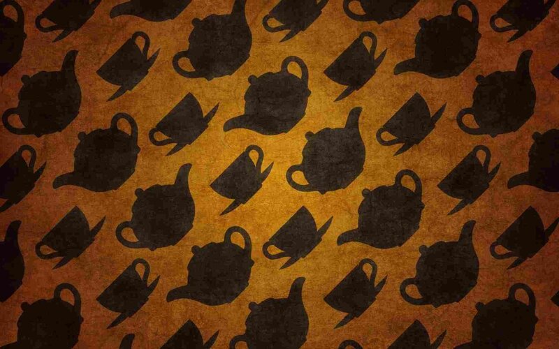 tea pot and cup pattern