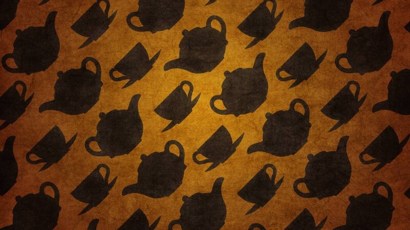 tea pot pattern background