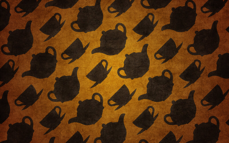 tea pot pattern background