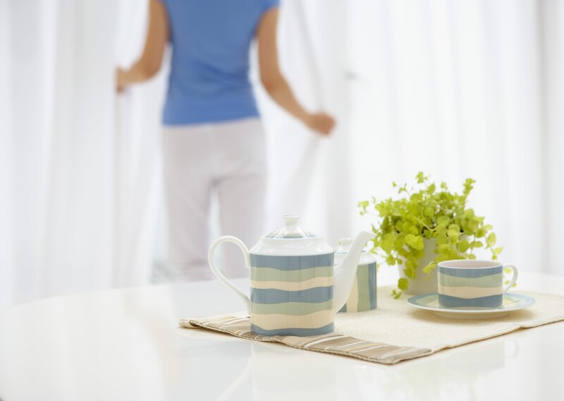 Tea set on a table