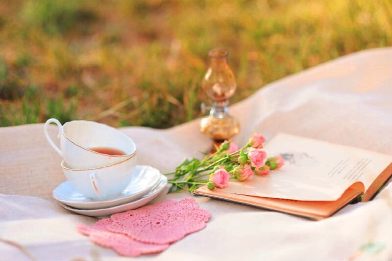 Tea Set on Blanket