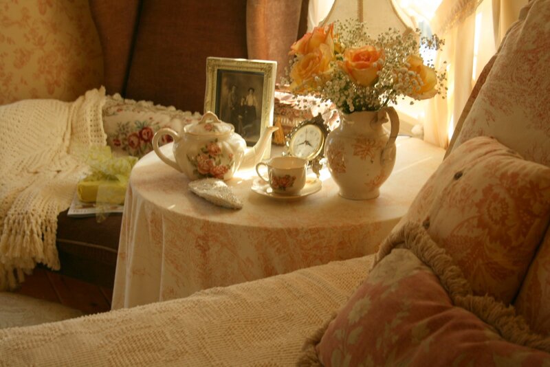 Tea Set on Table — Cream, Cozy