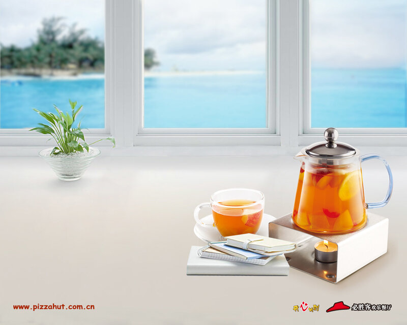 Tea Set on Windowsill — White