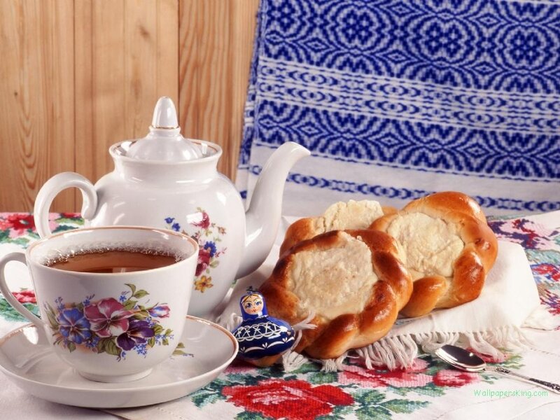 Tea Set with Bread