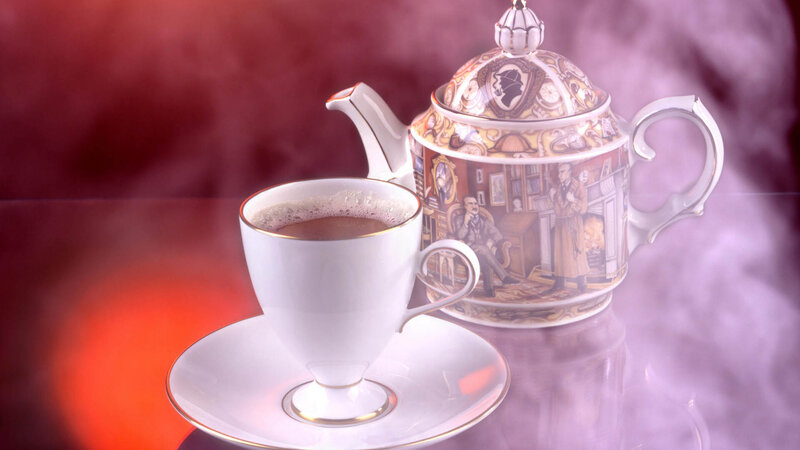 Tea Set with Cup and Teapot — White